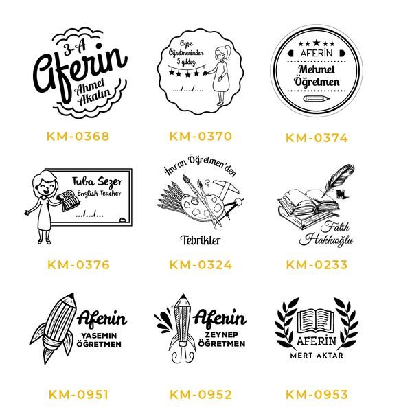 Öğretmen Kaşesi Öğretmen Mührü