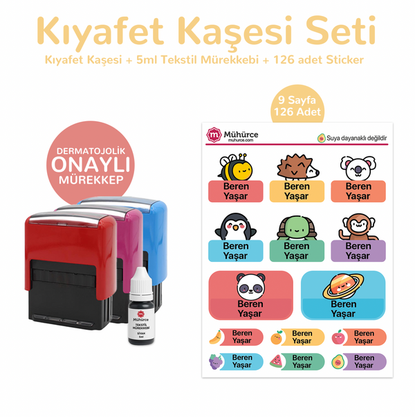 Kıyafet Kaşesi Seti