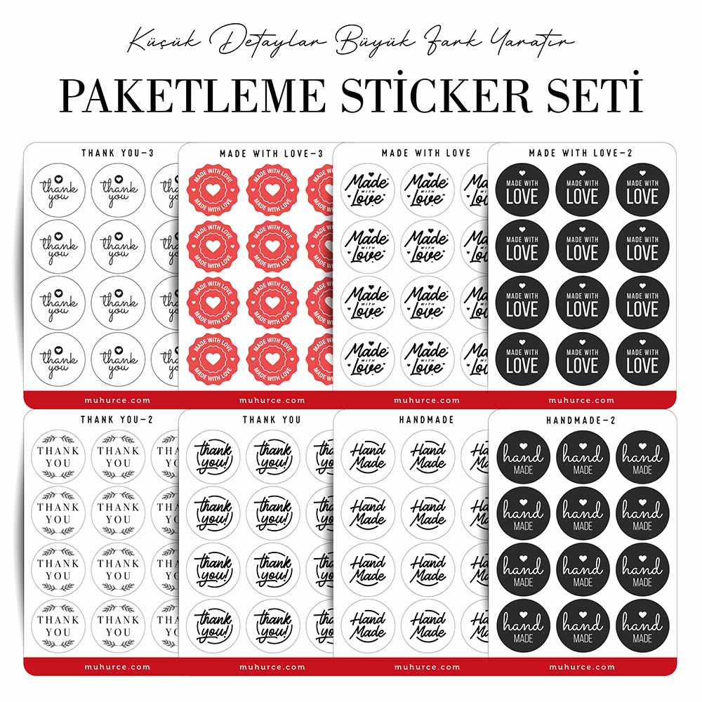Paketleme Sticker Seti – Mühürce