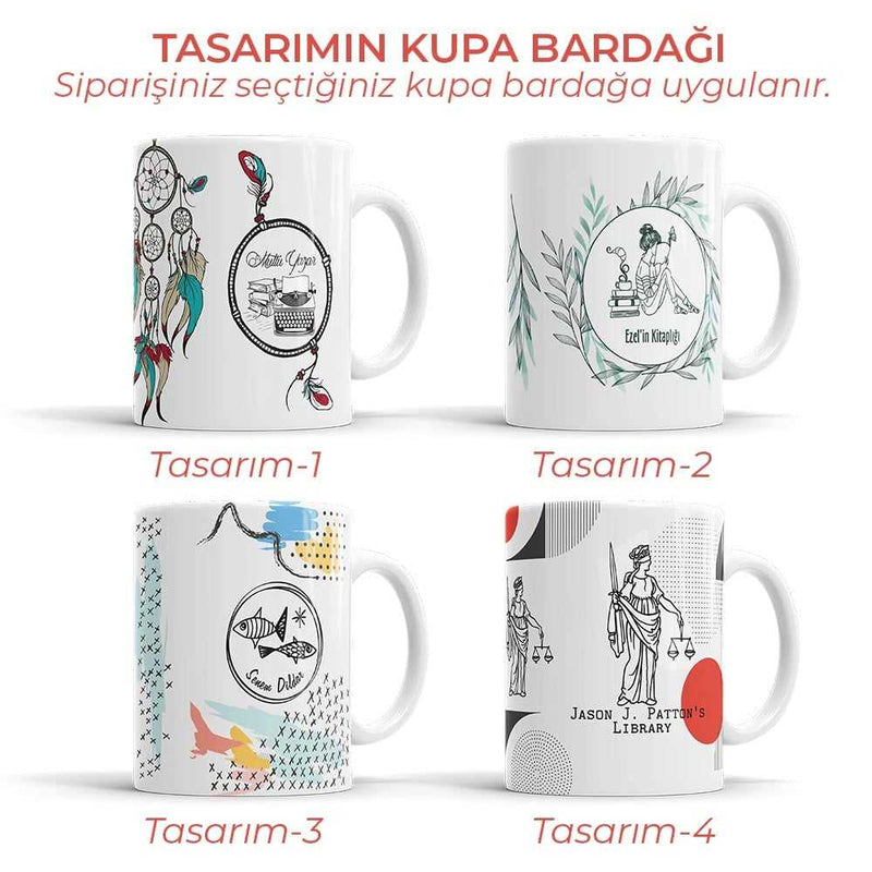 Çerçeveli Kitap Üzerinde Kelebekler Mührü